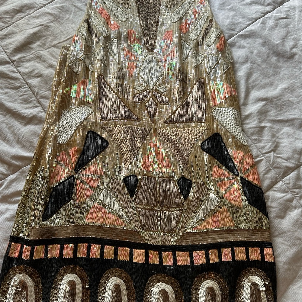 All Saints Sequin Embellished Dress